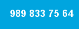 989 833 75 64 989 833 75 64